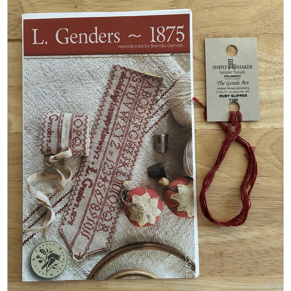 L. Genders 1875 Cross Stitch Pattern Brenda Gervais With Thy Needle & Thread